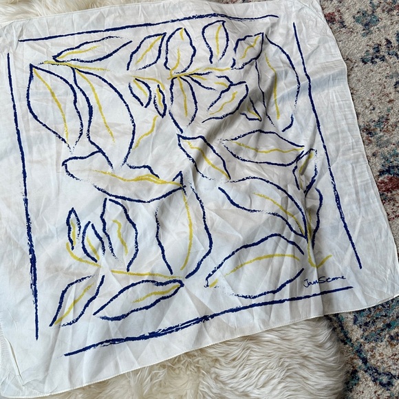 Accessories - Janie stone Designer Leaf Pattern Scarf
